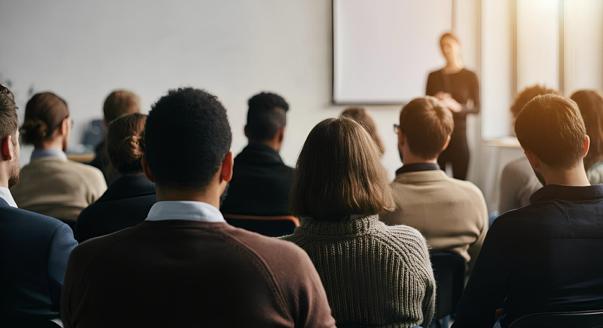 Teilnehmer hören einem Seminar zu | Bachelorarbeiten schreiben lassen